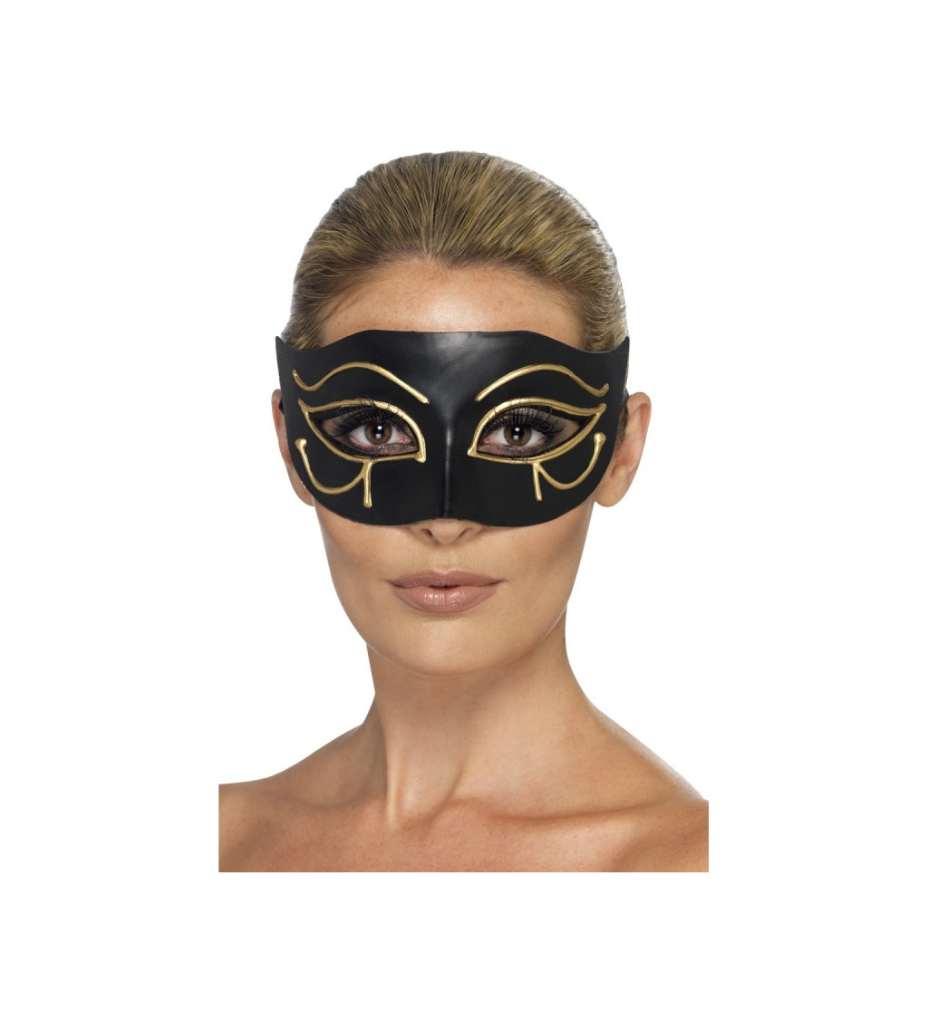 Benátská černá maska Horovo oko