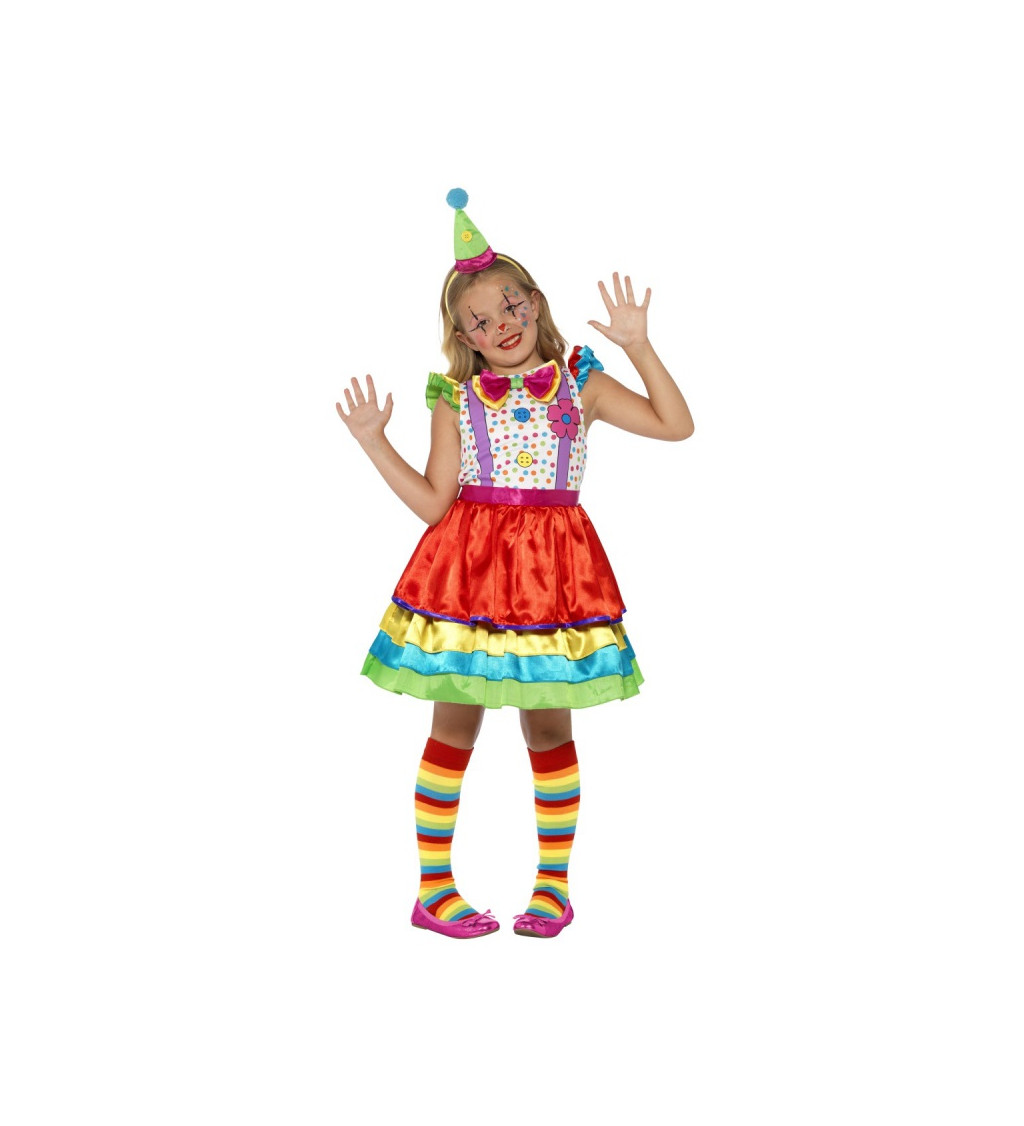 Dětský kostým Barevná klaunice