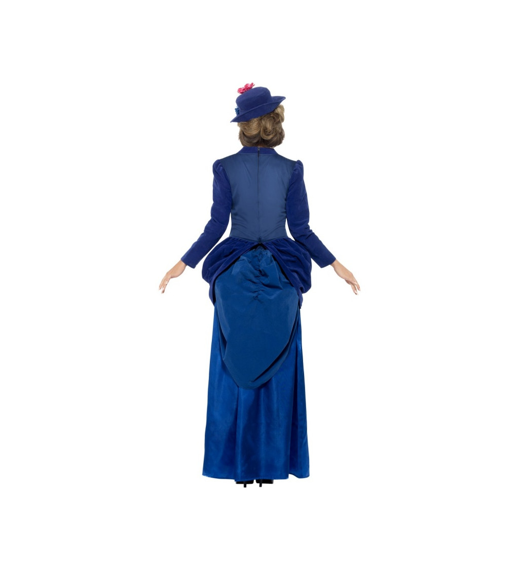 Dámský kostým - Dvorní dáma v modrém