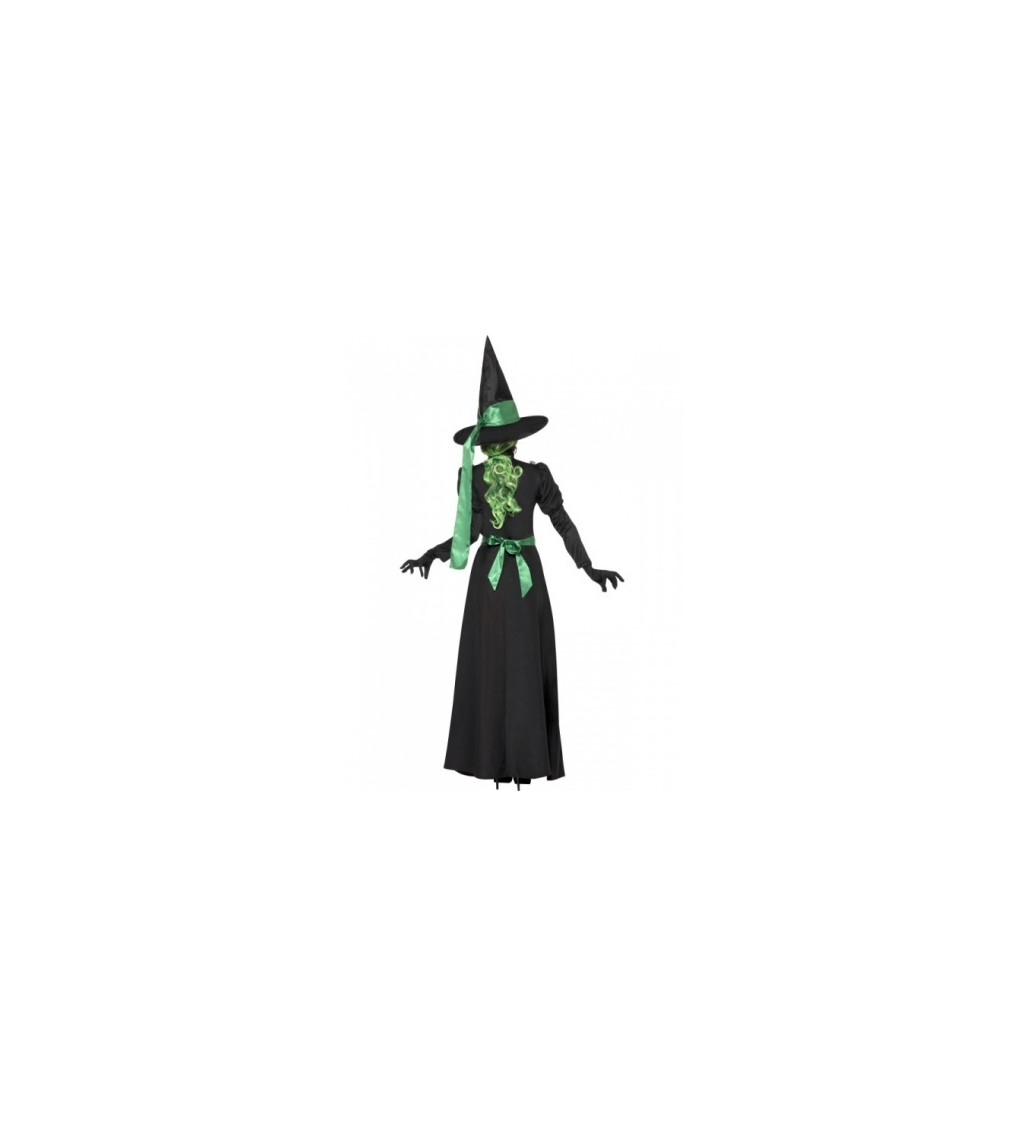 Dámský kostým - Zelená čarodějnice