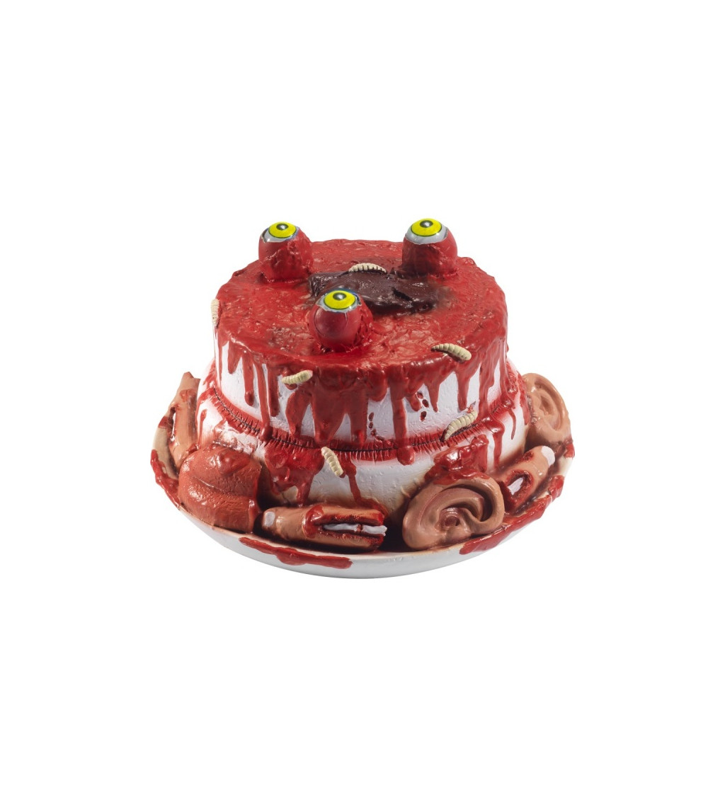 Krvavý halloweenský dort