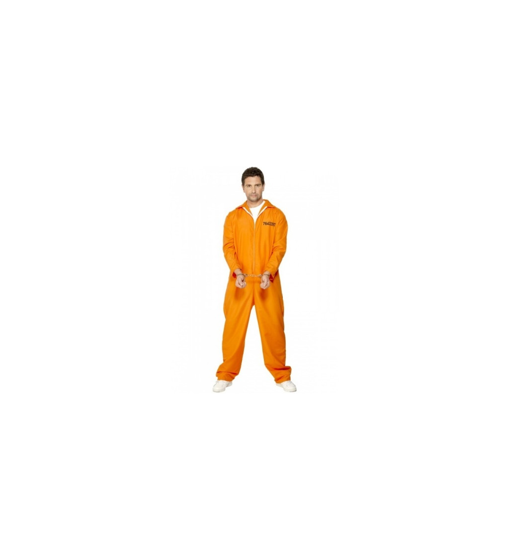 Pánský kostým - Trestanec oranžový