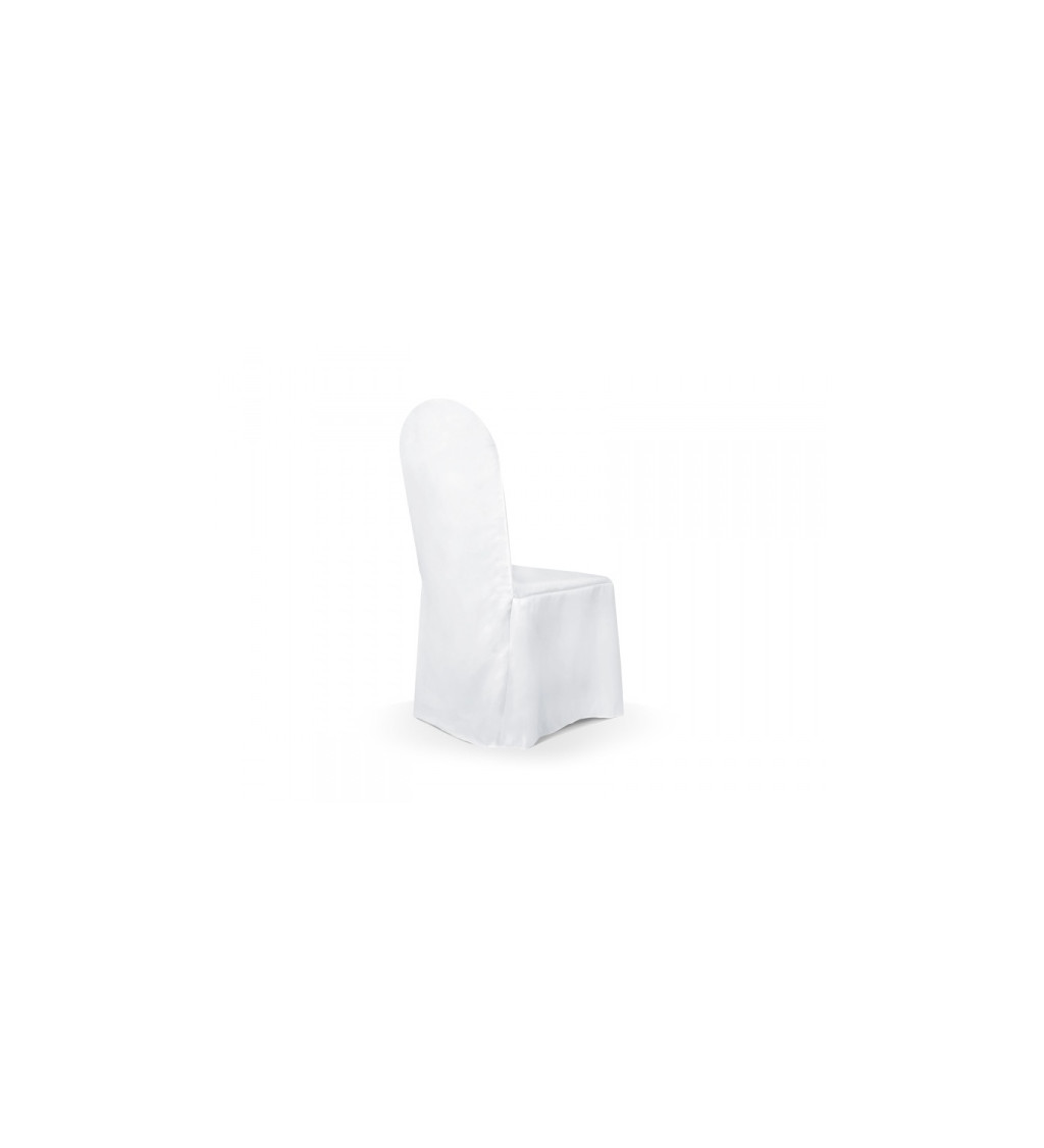 Bílý potah na židli z plátna
