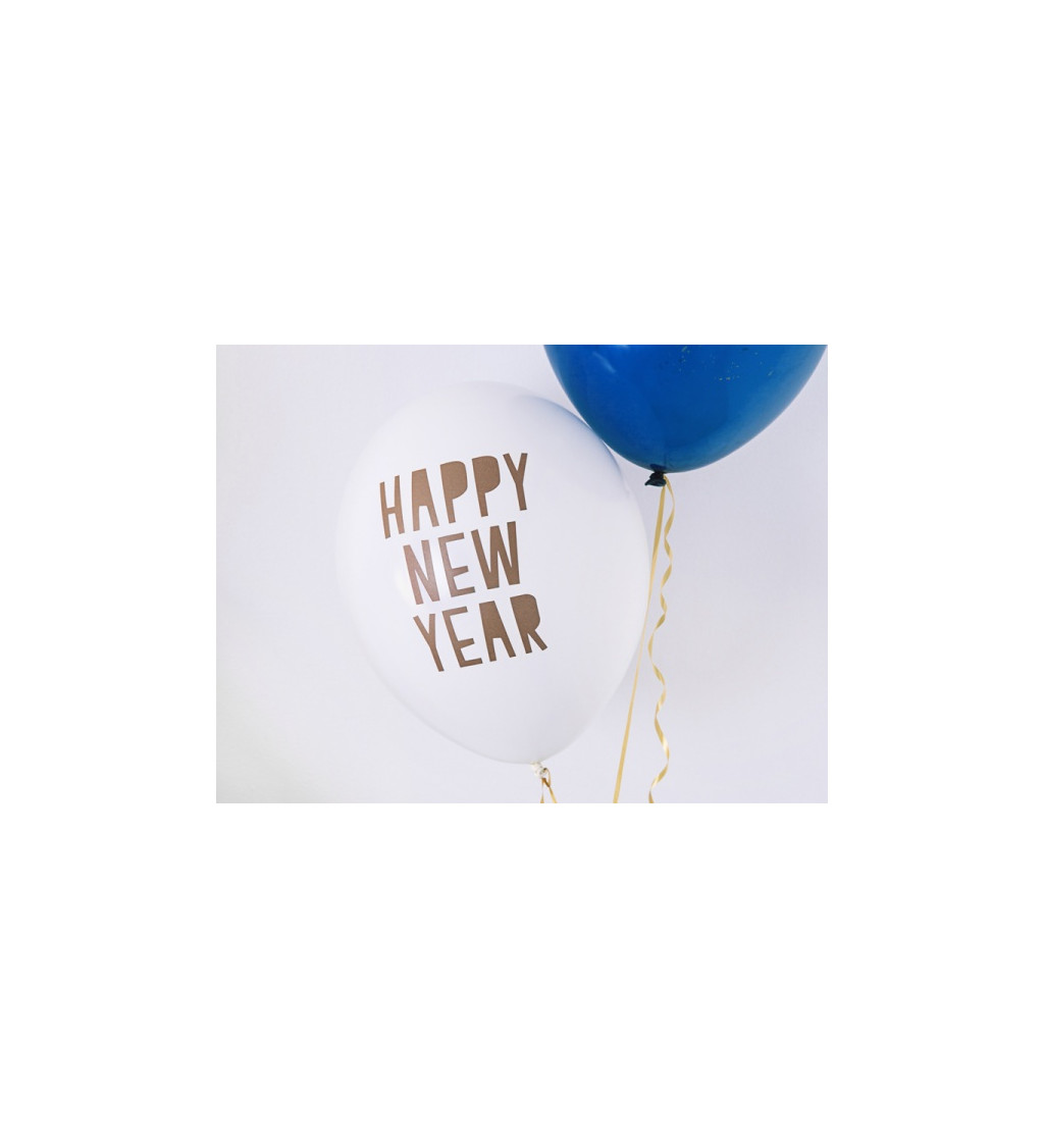 Balónek 30 cm, Happy New Year