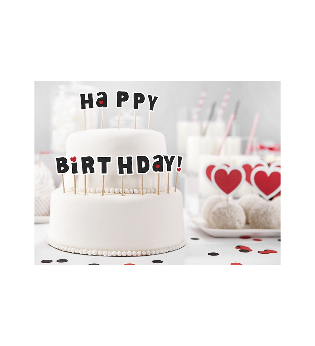 Happy Birthday párátka na dort Beruška