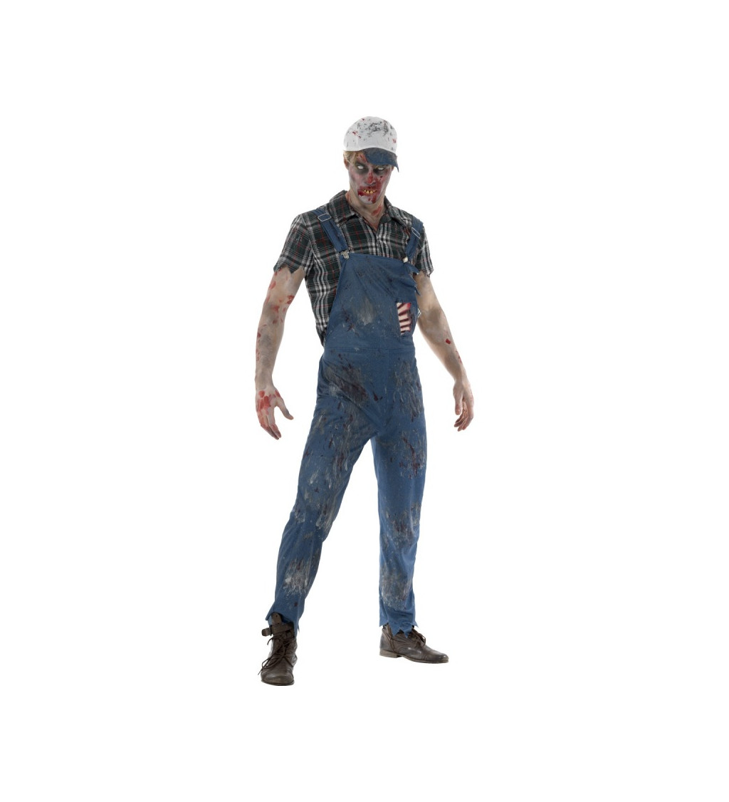 Pánský kostým Opravář - zombie