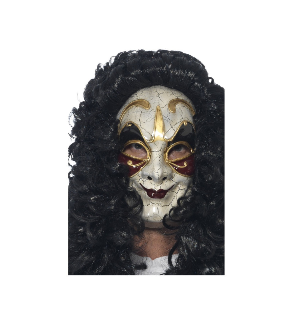 Benátská maska Dvořan celý obličej