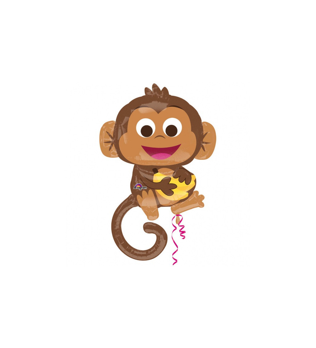 Fóliový balónek Šťastná opice