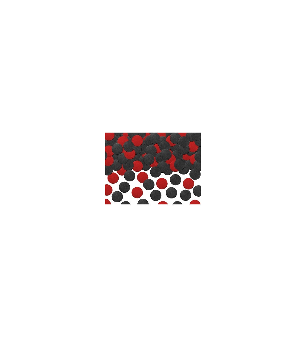 Konfety červeno-černé puntíky beruška