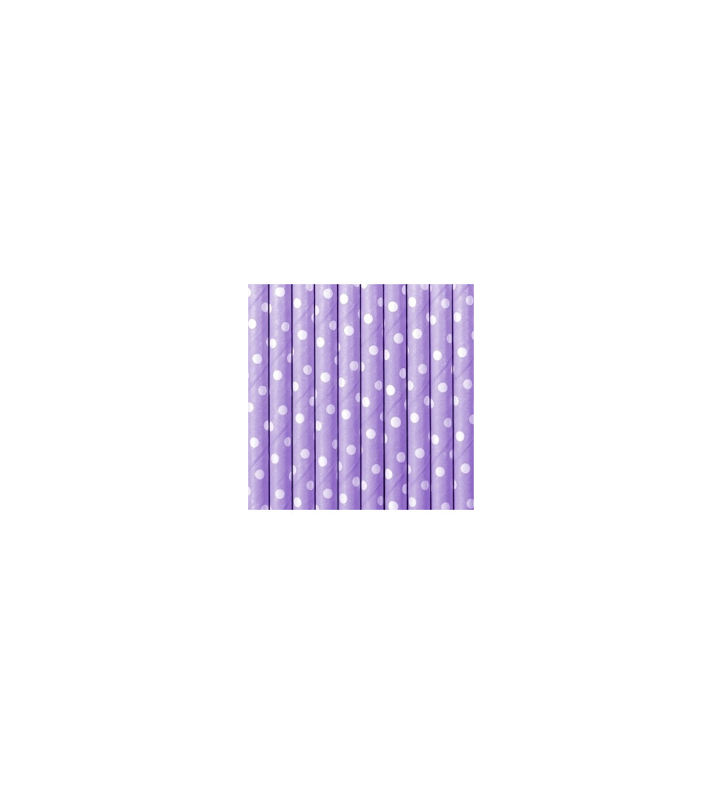 Papírová brčka fialová