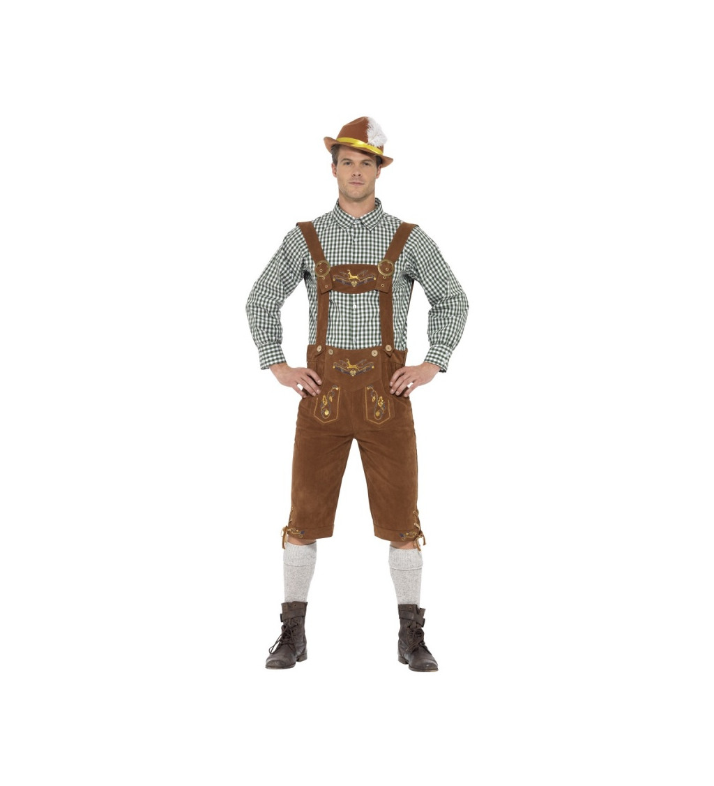 Pánský kostým - Bavorský muž v hnědém
