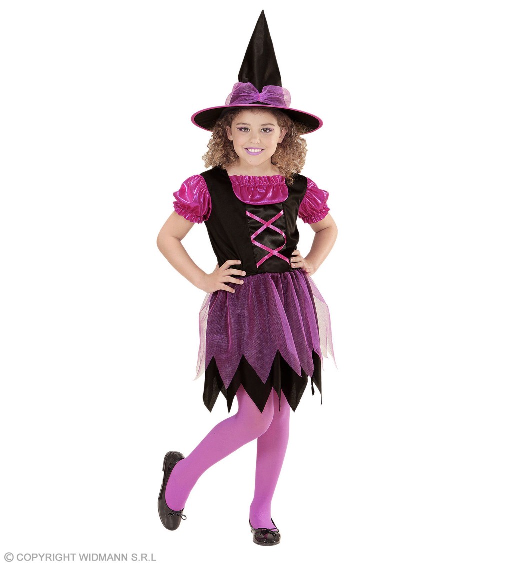 Dětský kostým Malá Růžová čarodějnice