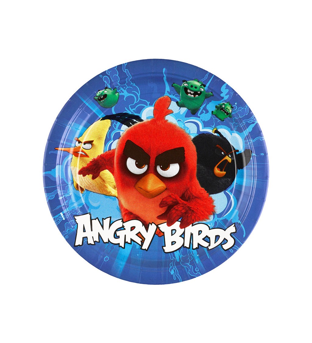 Sada papírových talířků Angry Birds