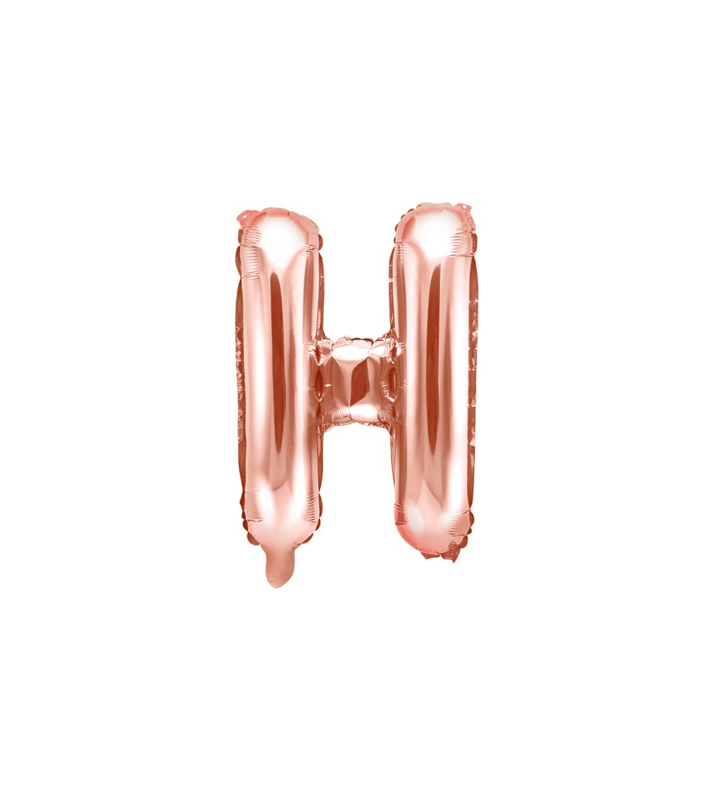 Fóliový balónek H - rose gold
