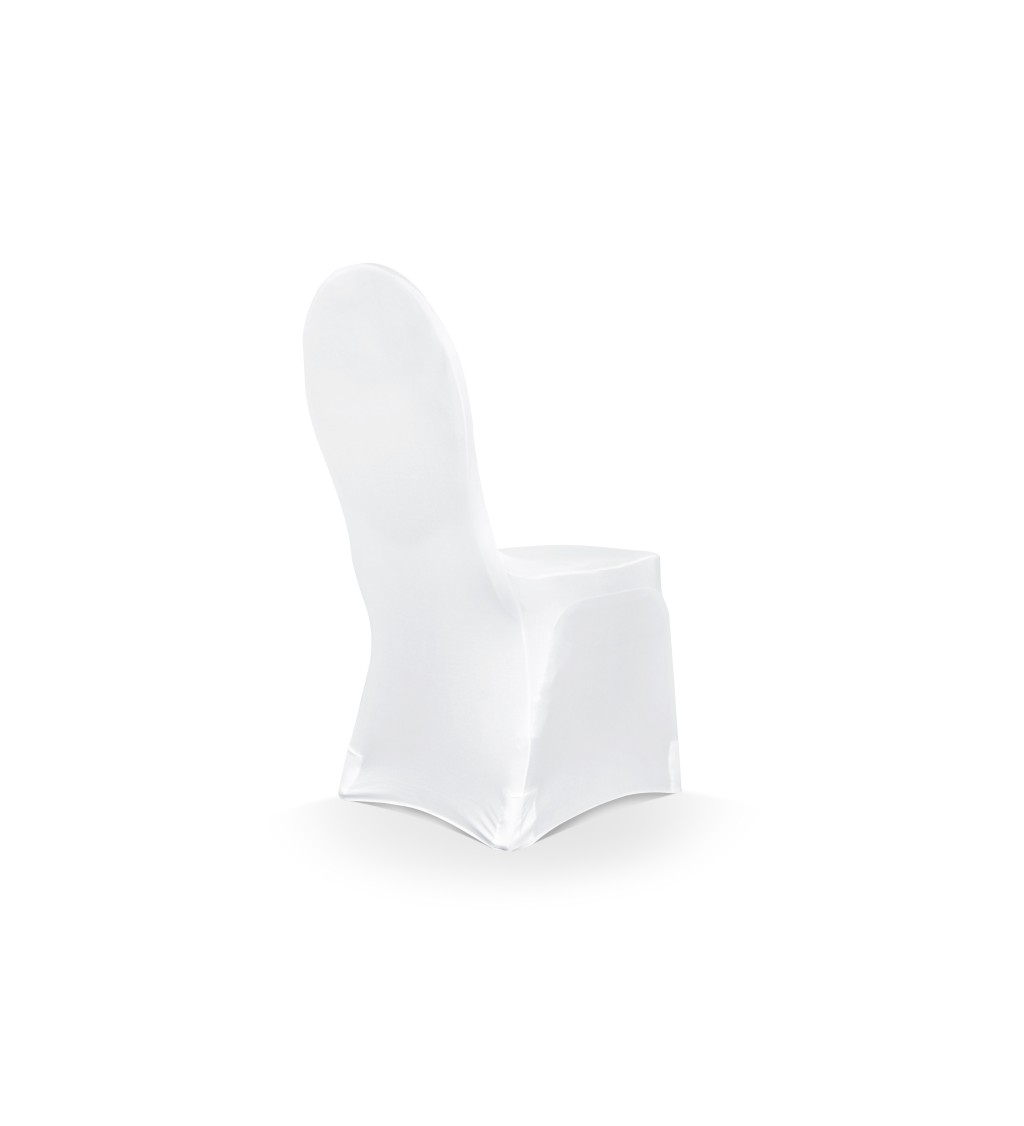 Elastický potah na židli bílý