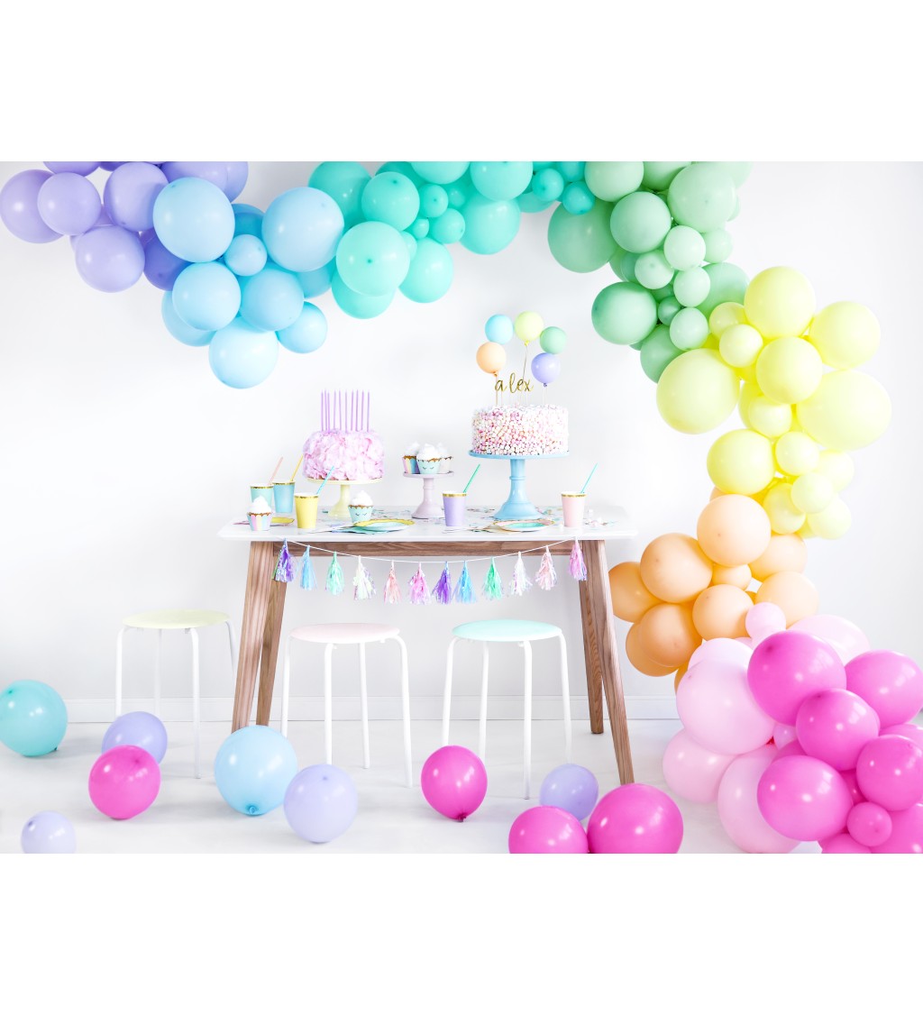 Balónek Strong - pastelová - světle mintová, 30 cm