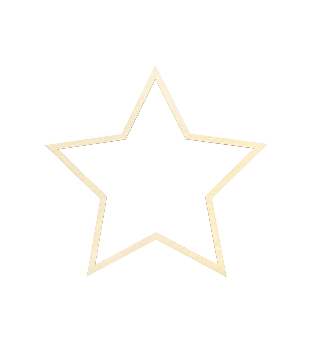 Dřevěná dekorace Hvězdy