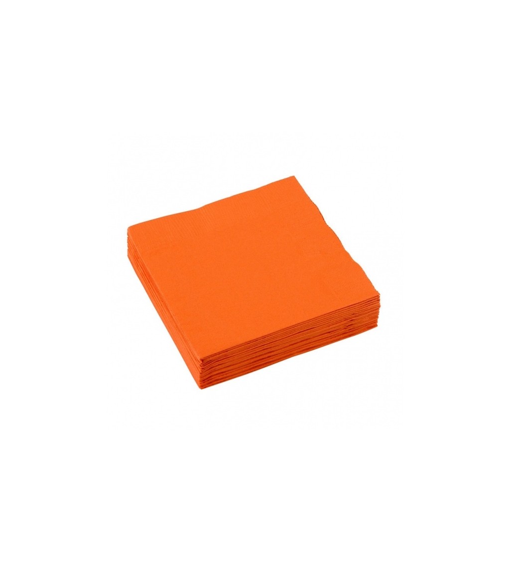 Oranžové papírové ubrousky
