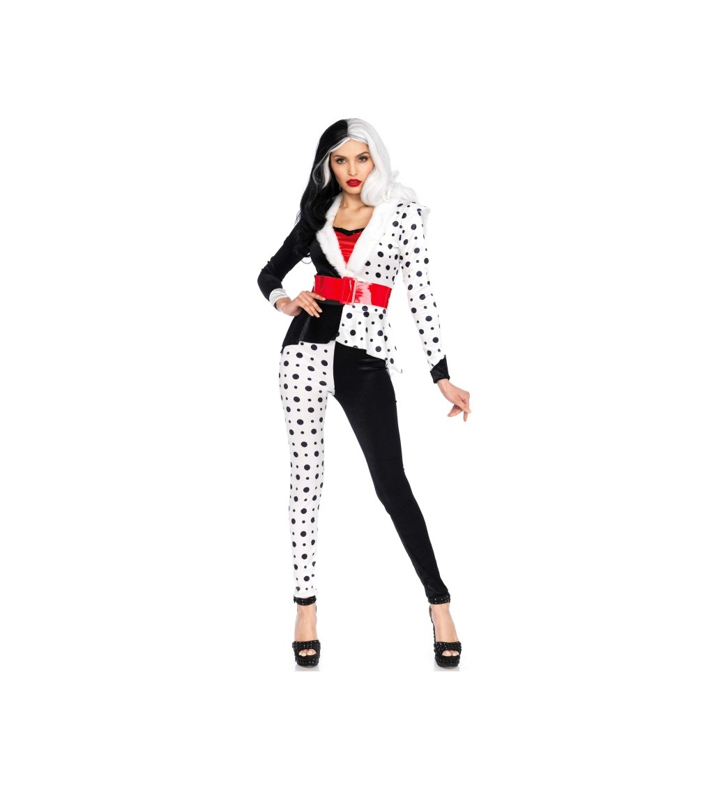 Dámský kostým Madam Cruella de Vil kostýmek