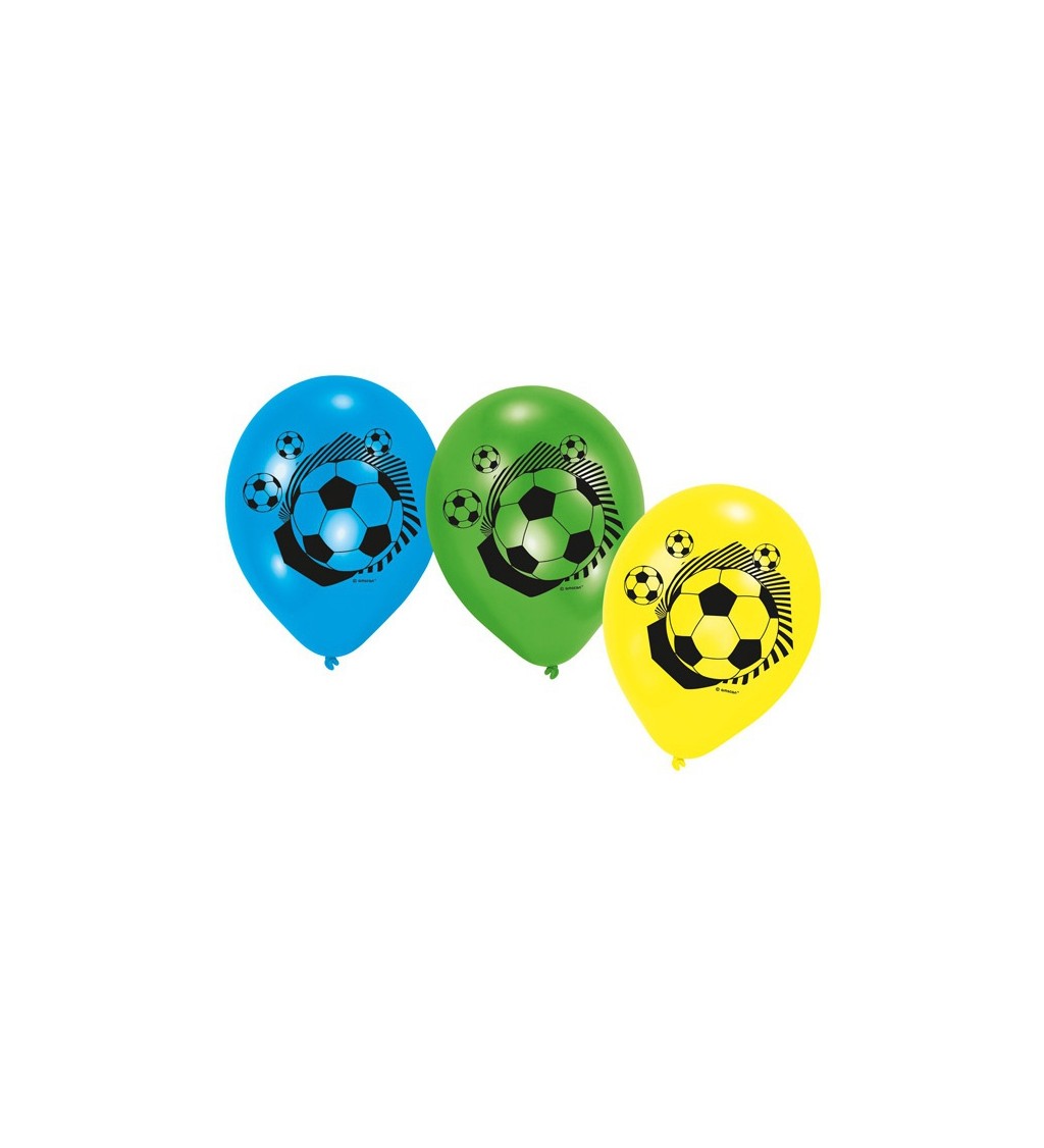 Barevné fotbalové balonky