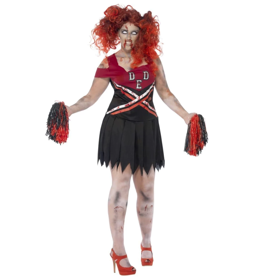 Dámský kostým - Zombie sportovní roztleskávačka