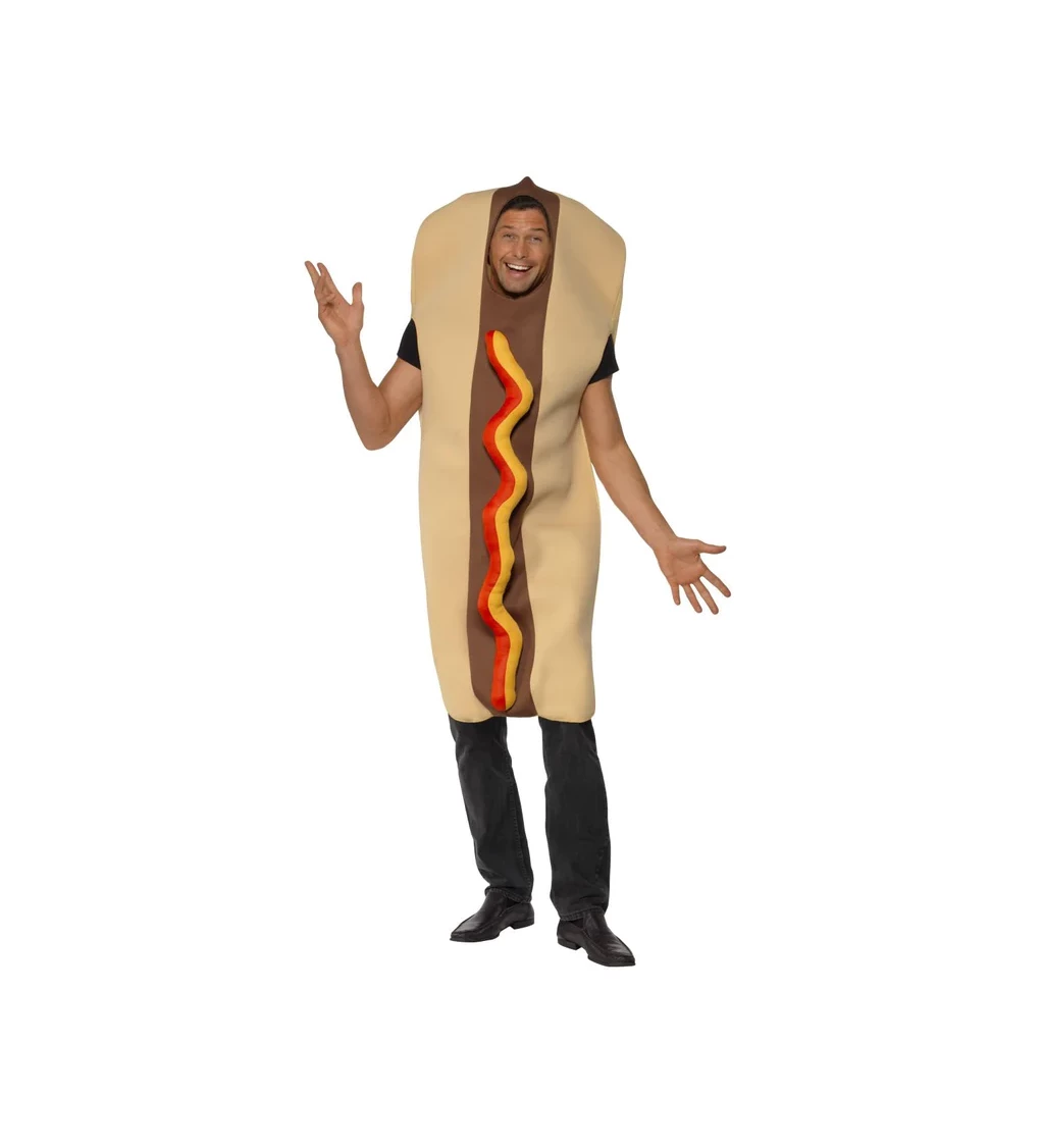 Kostým Unisex - Hot dog - párek v rohlíku