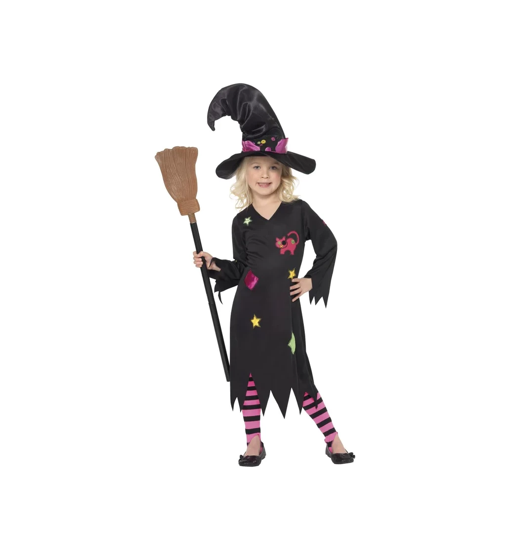 Dětský kostým pro dívky - Malá čarodějka