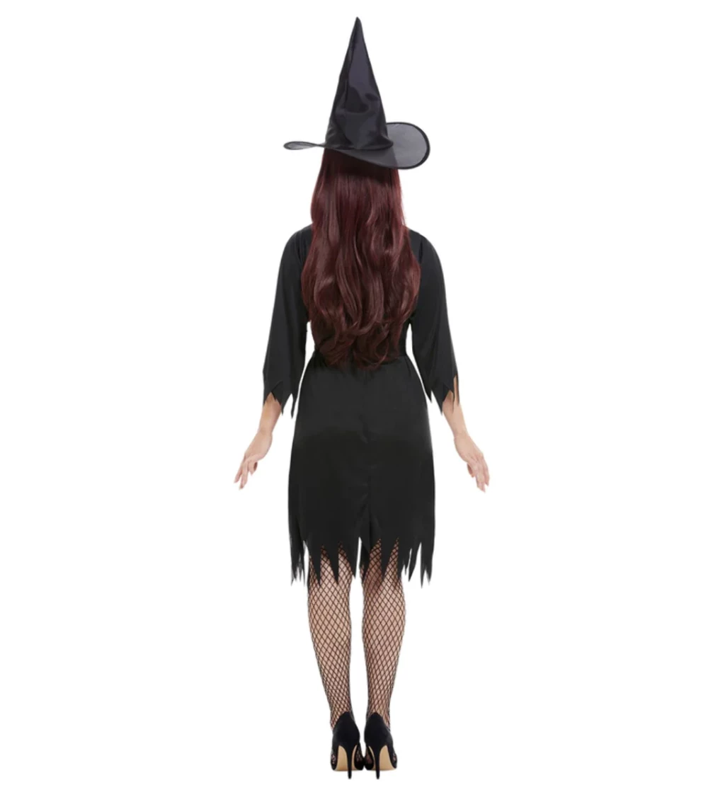 Dámský kostým - Čarodějnice s krátkou sukní