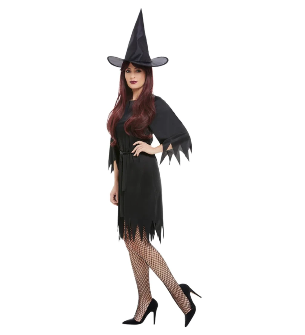 Dámský kostým - Čarodějnice s krátkou sukní