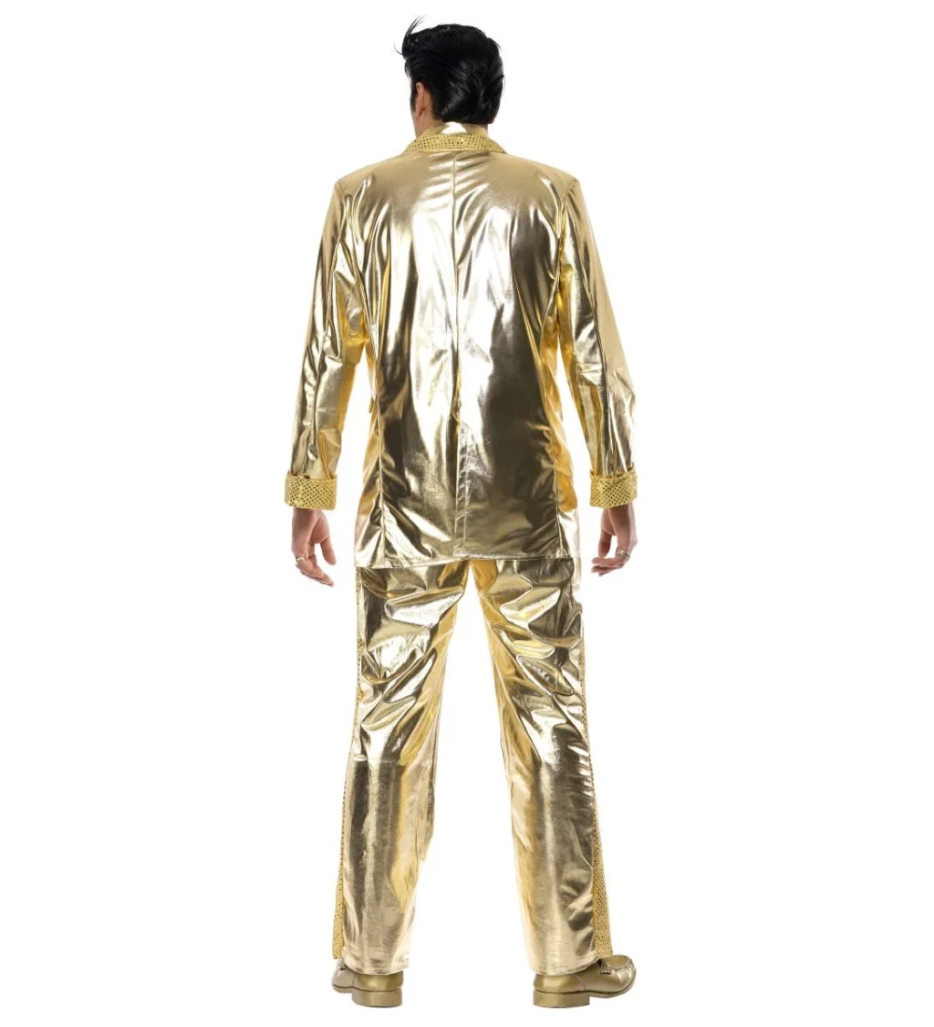 Pánský kostým - Elvis zlatý