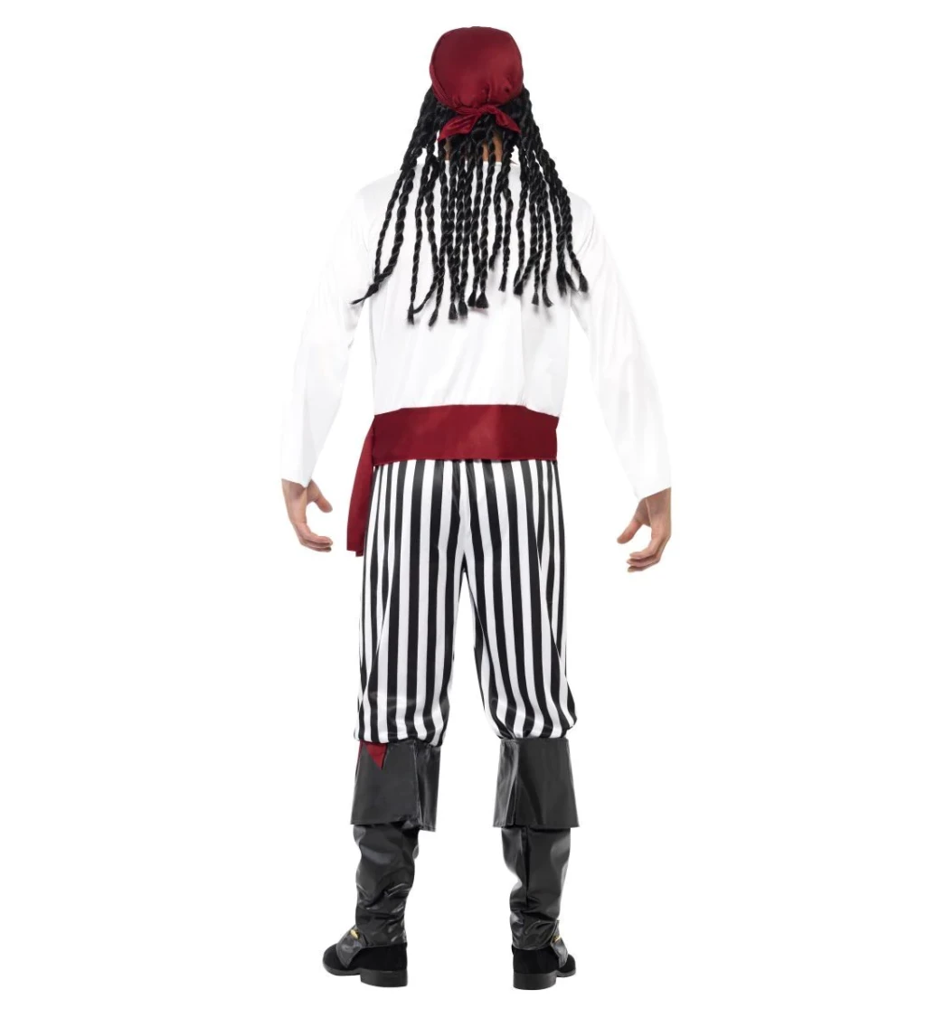 Pánský kostým - Pirát pruhovaný