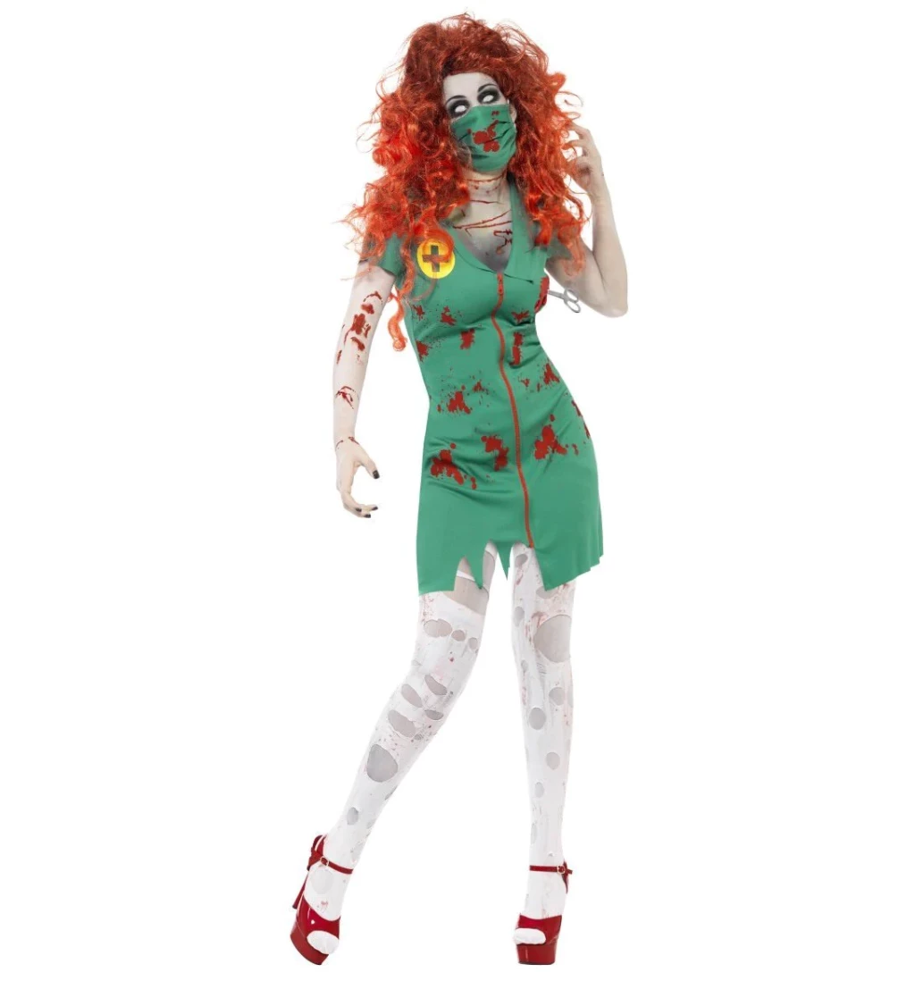 Dámský kostým - Zombie sestra z chirurgie