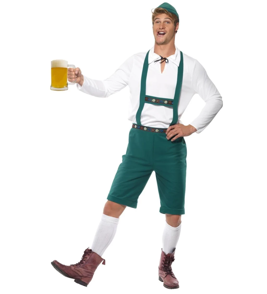 Pánský kostým - Oktoberfest zelený