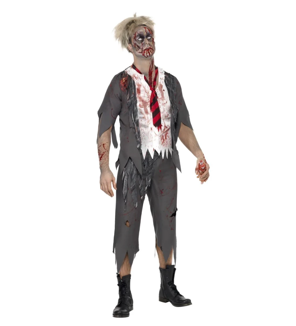 Pánský kostým - Zombie školák