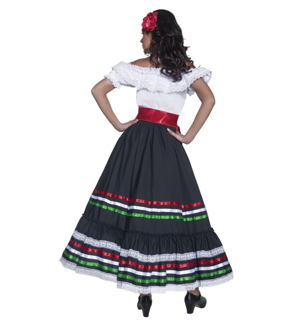 Dámský kostým - Ohnivá mexická tanečnice