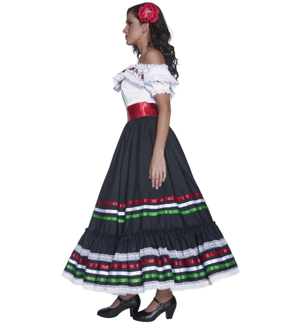 Dámský kostým - Ohnivá mexická tanečnice