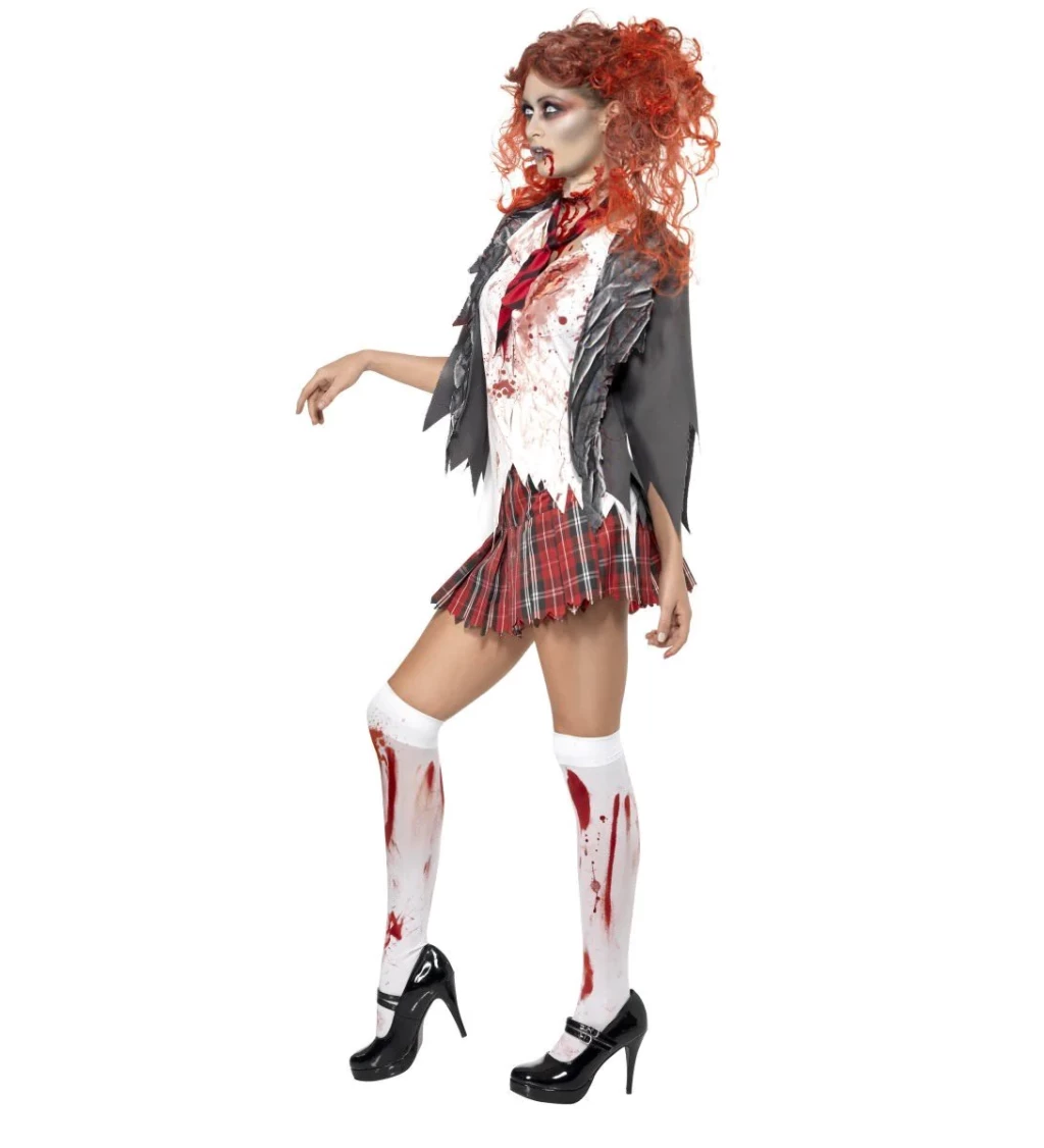 Dámský kostým - Zombie školačka