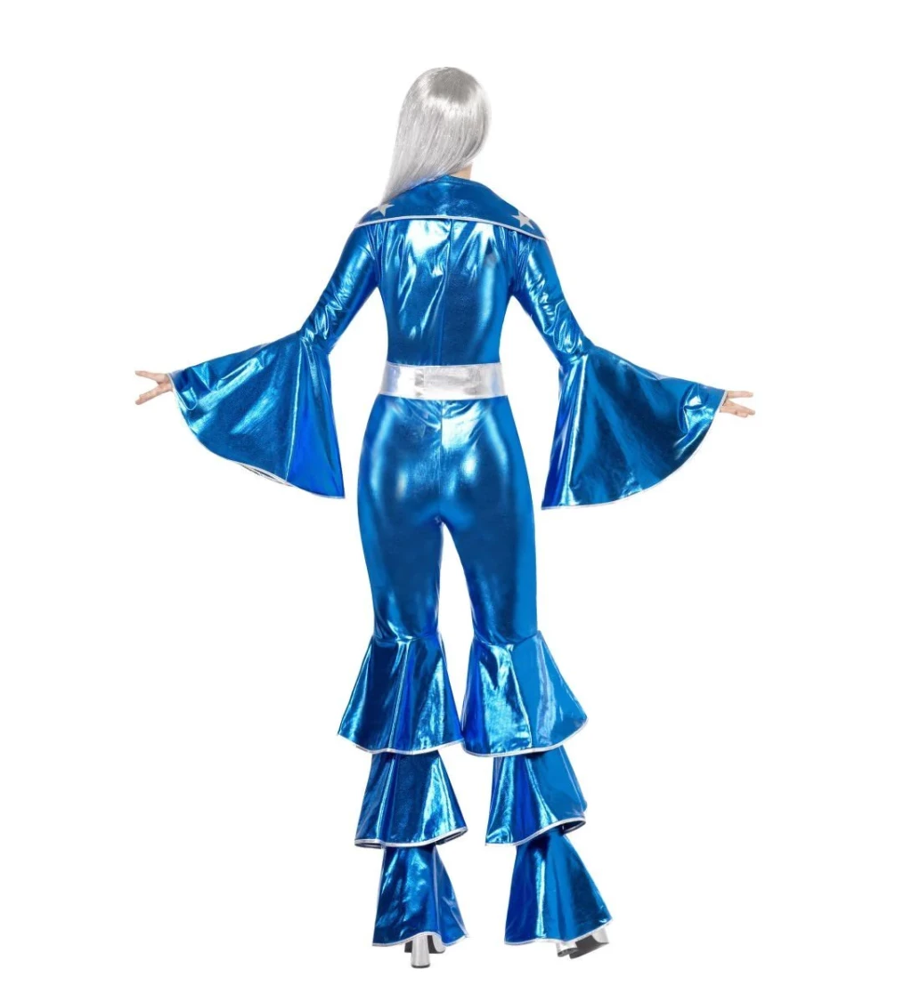 Dámský kostým - 70. léta modrý disco