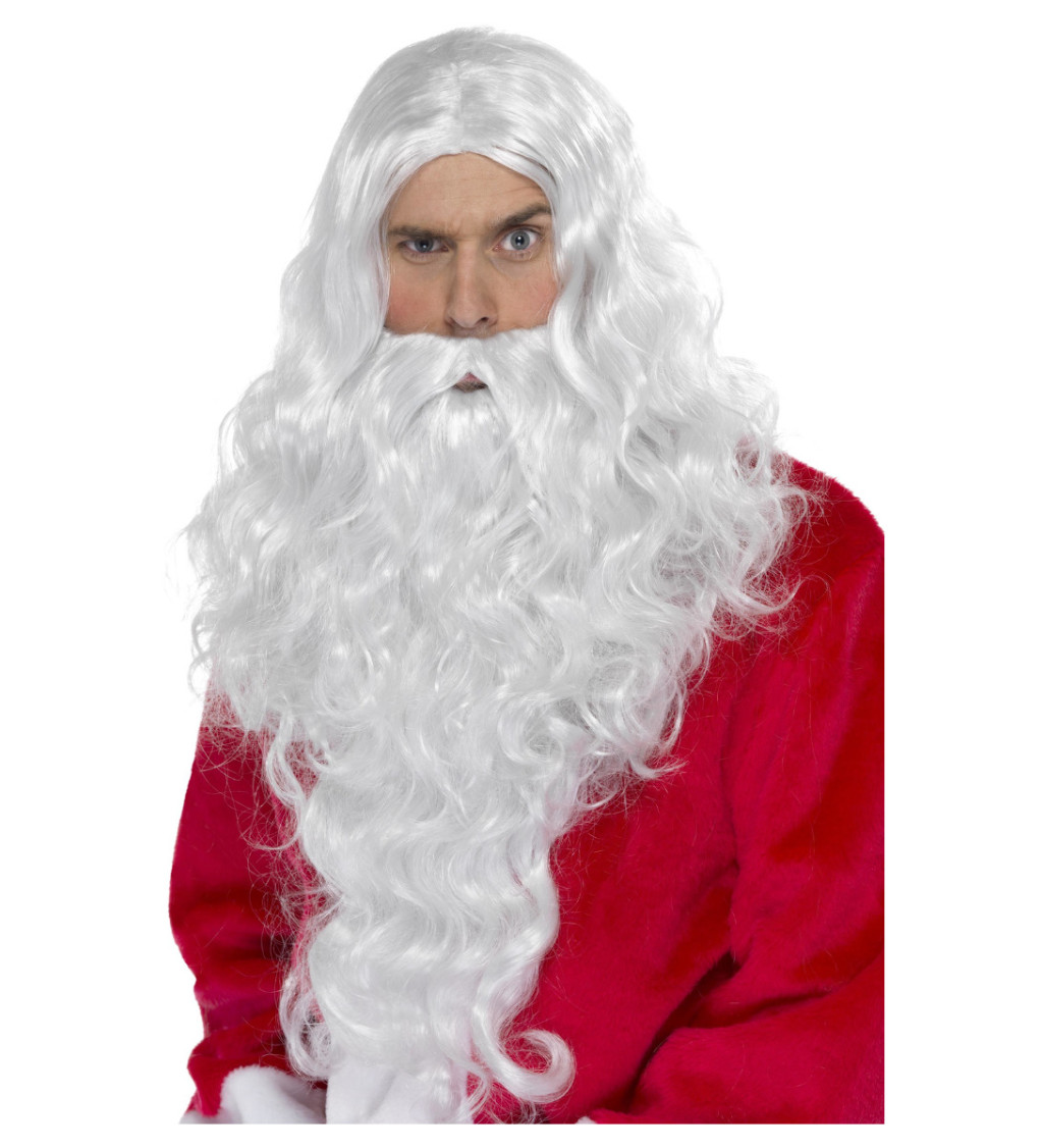Paruka Santa Claus - dlouhá