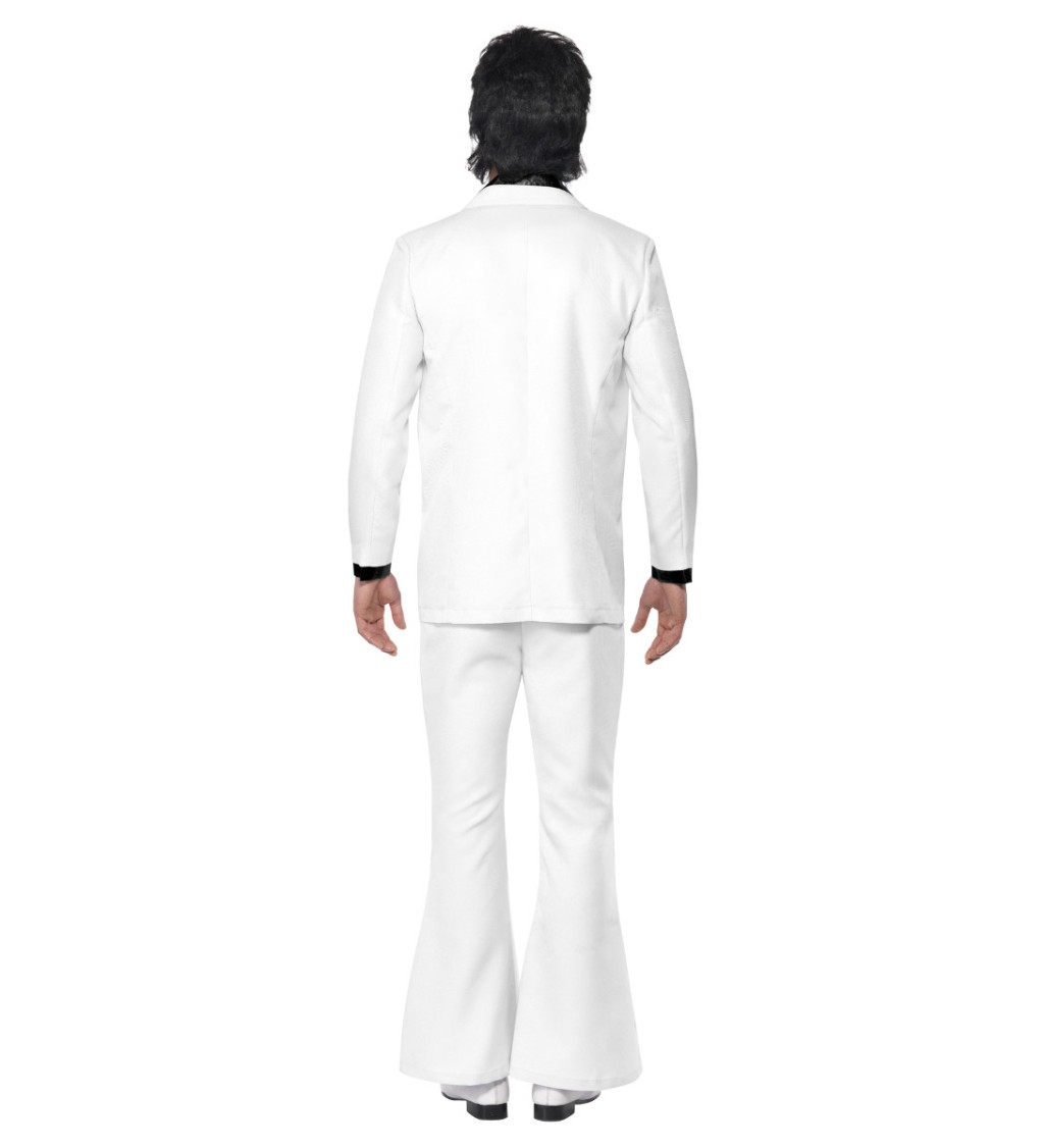 Pánský kostým -  Oblek 70. léta bílý