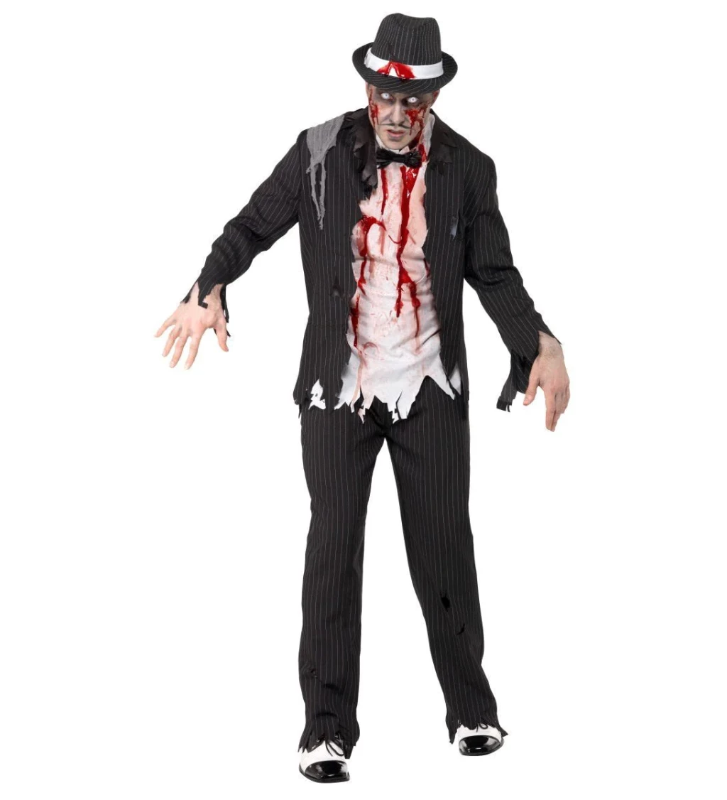 Pánský kostým - Zombie gangster