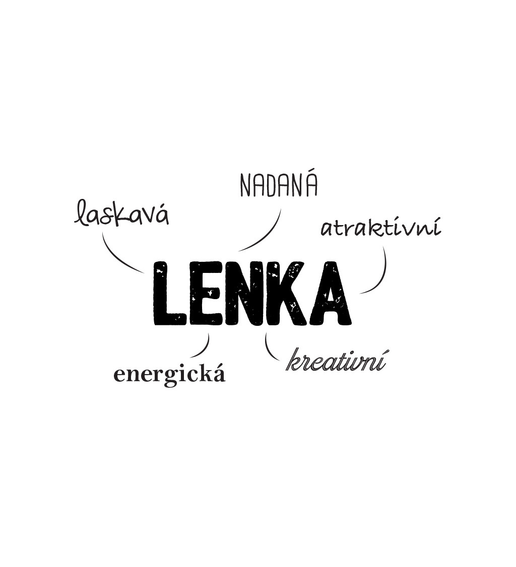 Dámské triko bílé - Lenka