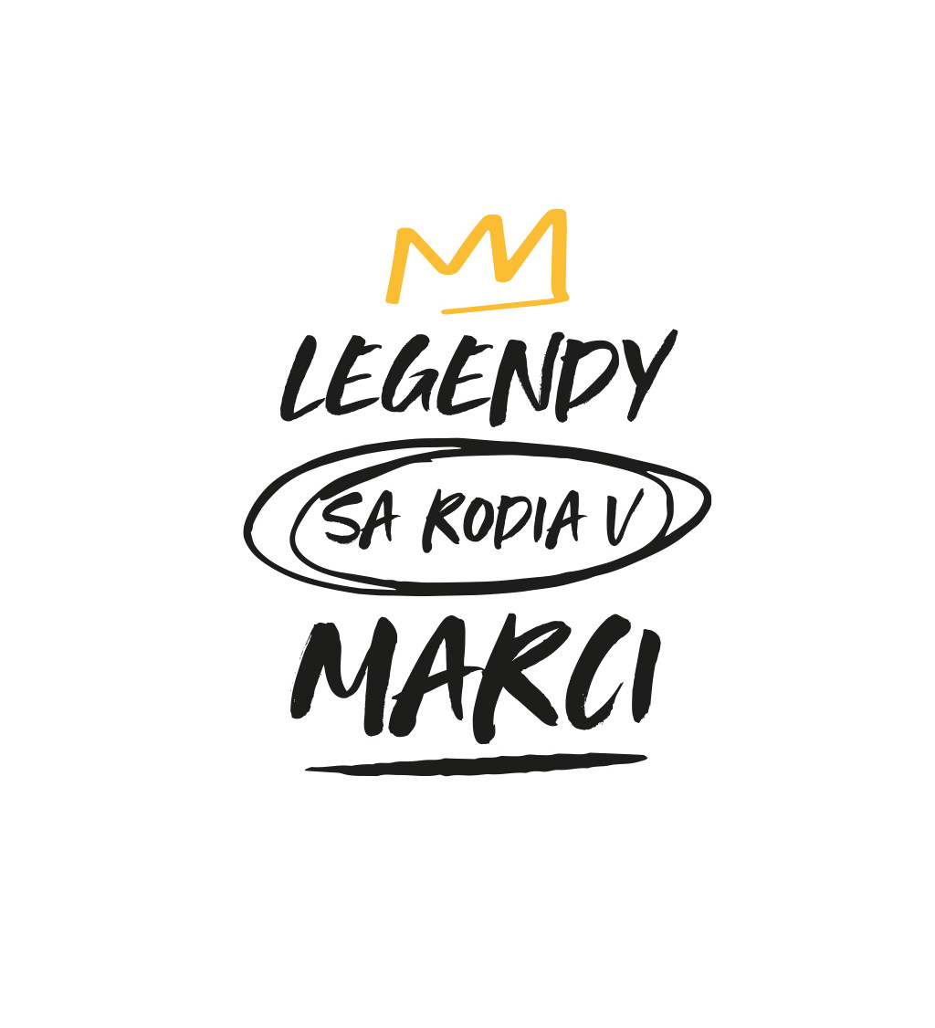 Pánské tričko bílé - Legendy v marci