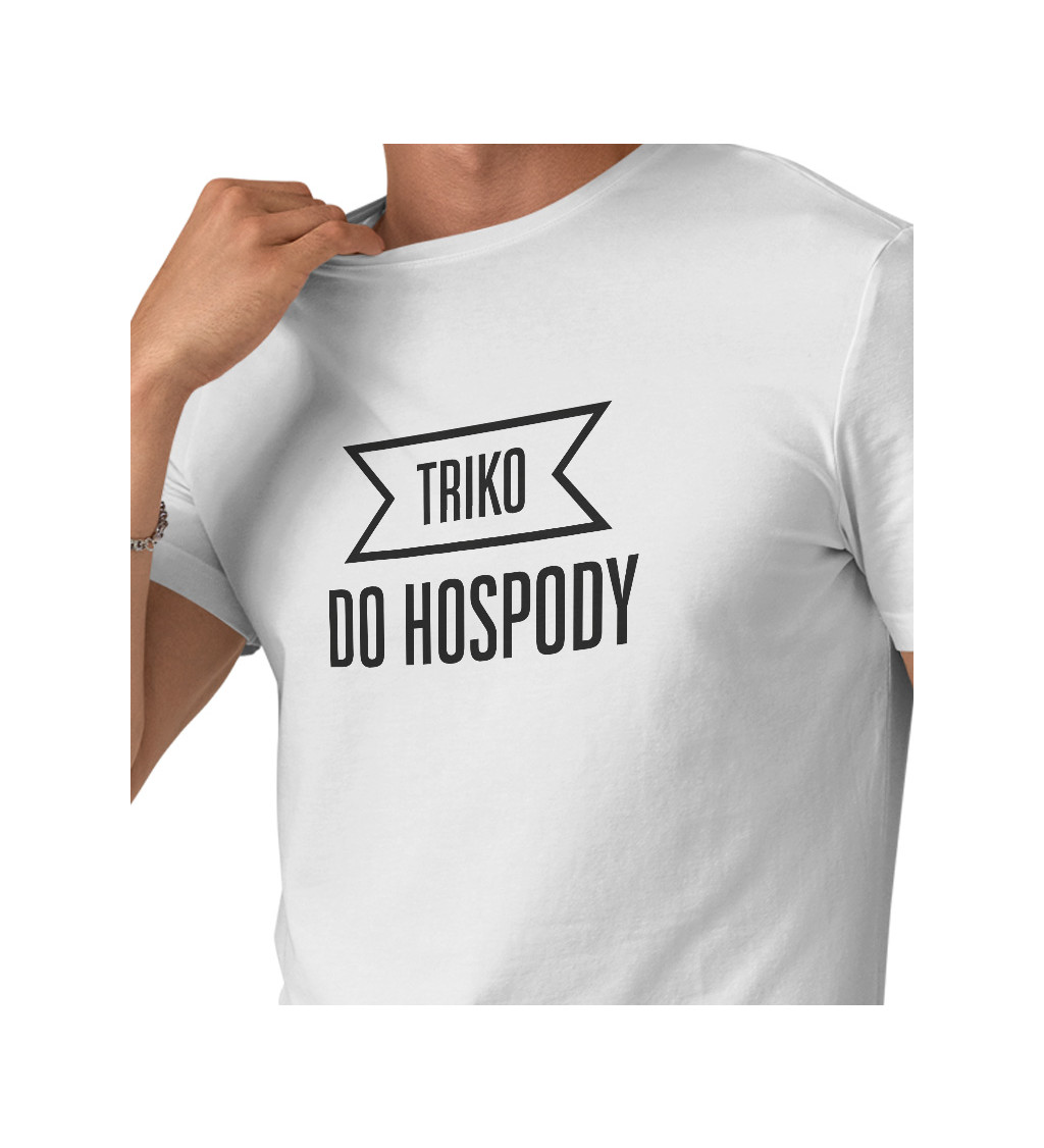 Pánské triko bílé - Triko do hospody