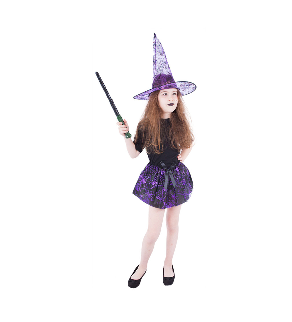 Dětská sukně a čarodějnický klobouk