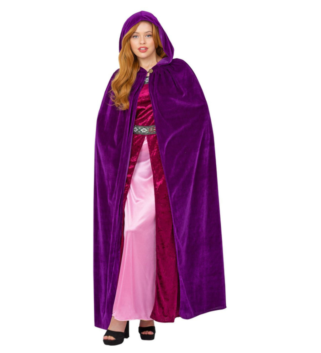 Ametystově fialový plášť pro čarodějnici