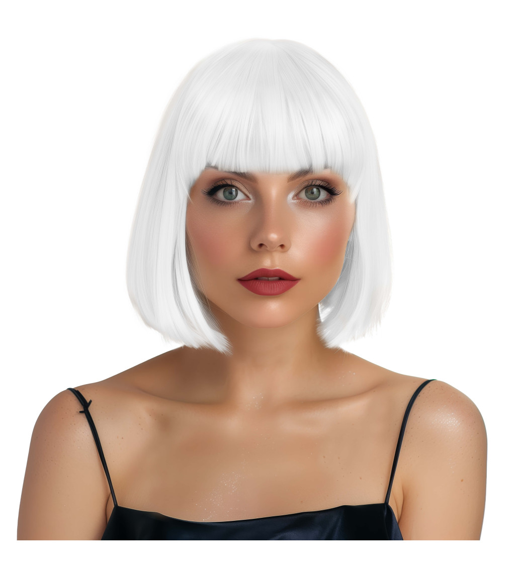 Dámská paruka mikádo bílá