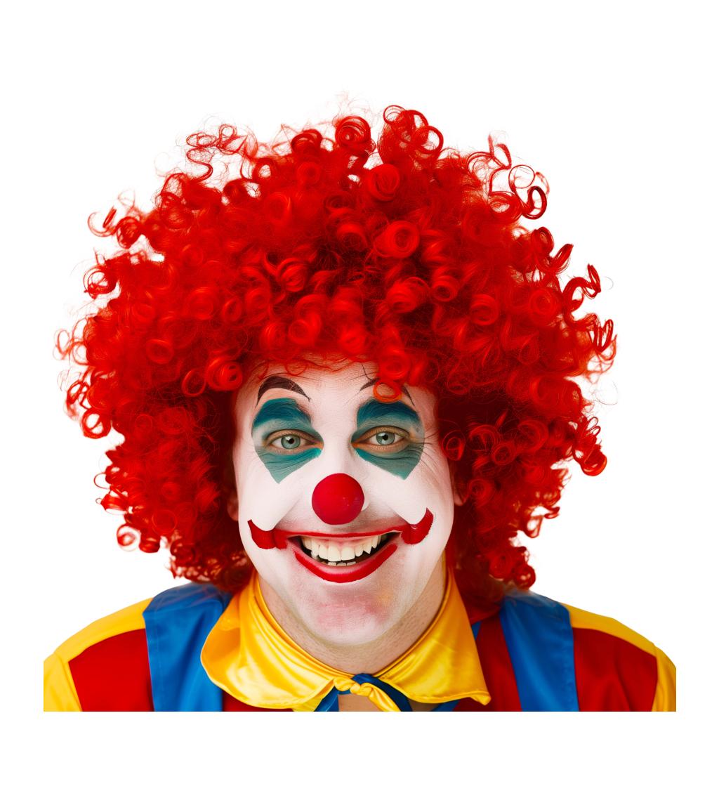 Pánská paruka afro červená