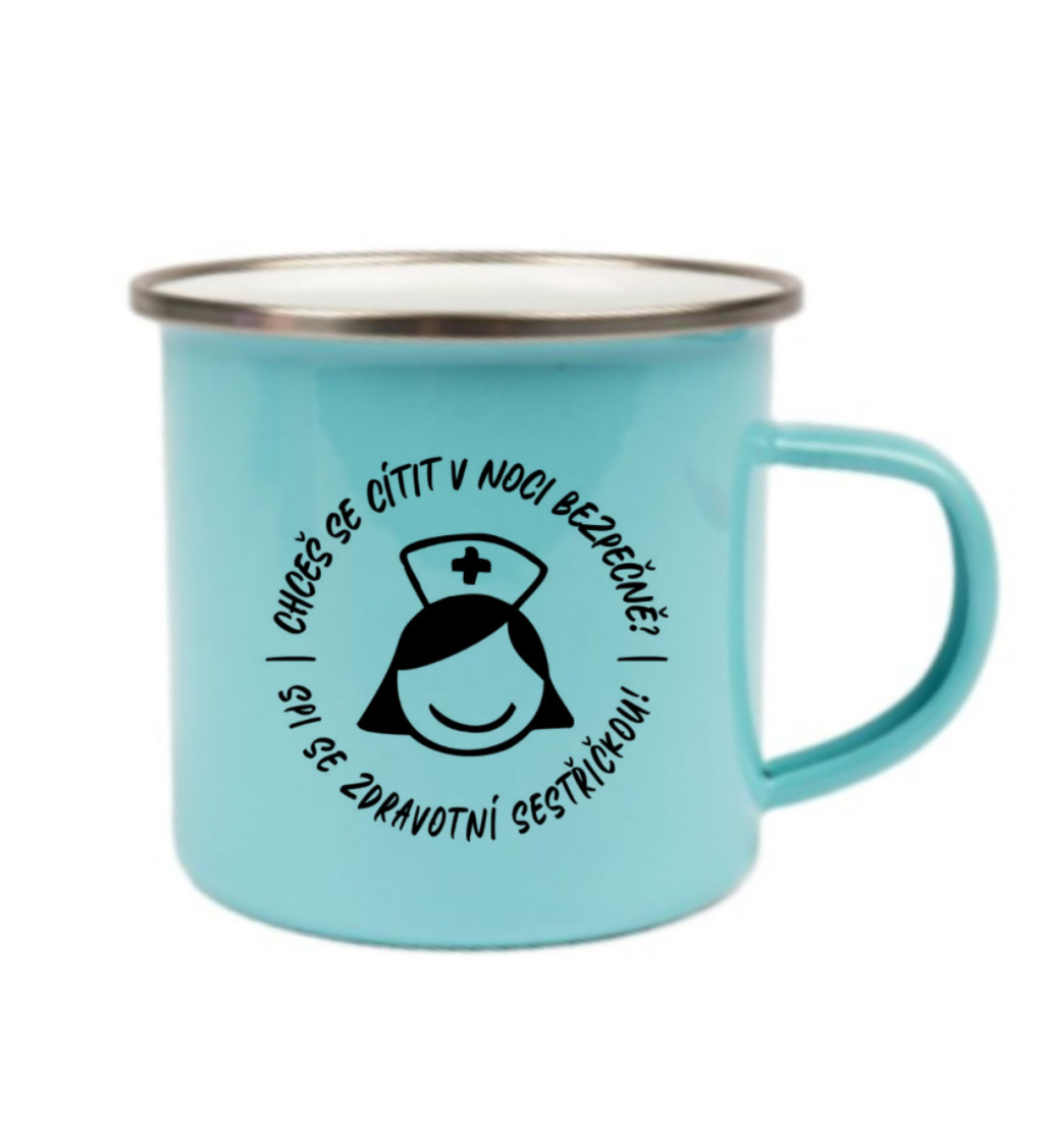 Plecháček modrý - Chceš se cítit v noci bezpečně? Spi se zdravotní sestřičkou