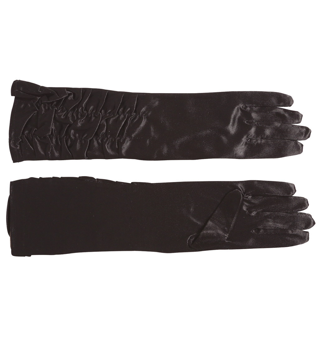 Černá zmačkaná rukavice